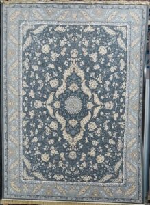 فرش طرح شاپرک دودی - 700 شانه تمام آکریلیک