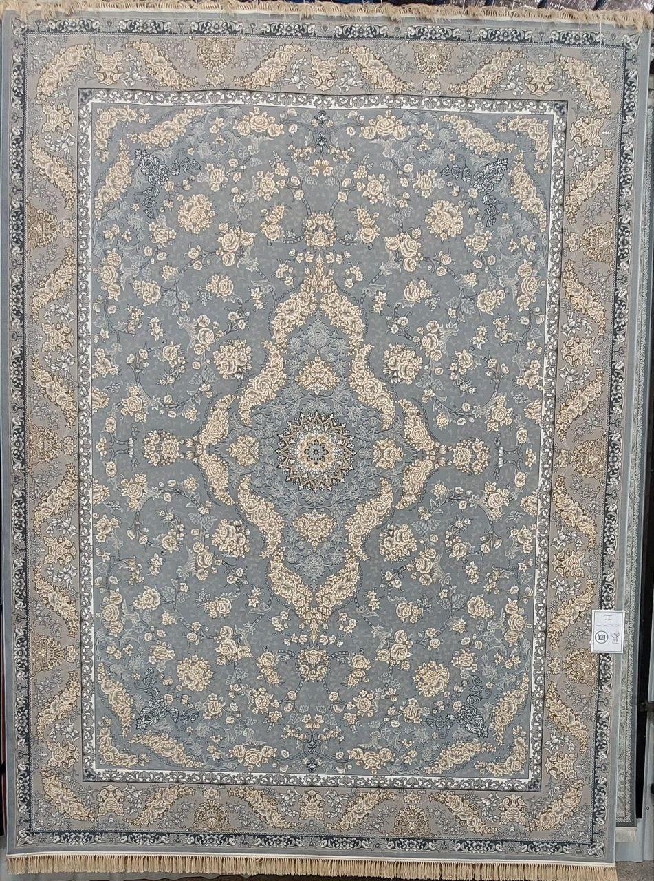 فرش طرح شاپرک نقره ای - 700 شانه تمام آکریلیک