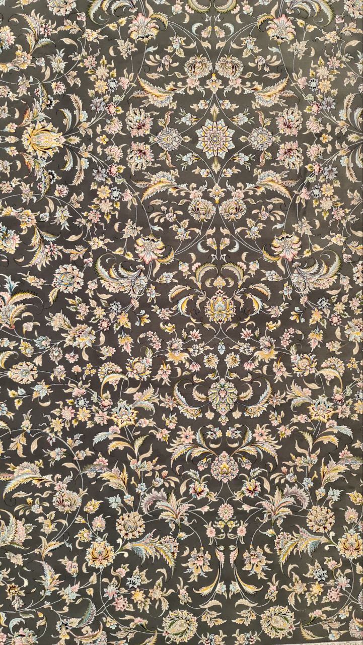 فرش طرح آدریانا خاکستری - 1200 شانه تمام آکریلیک - تصویر 3