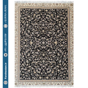 فرش طرح آدریانا سرمه ای - 1200 شانه تمام آکریلیک