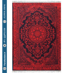 فرش طرح آناهیل لاکی سرمه ای - 1200 شانه تمام آکریلیک