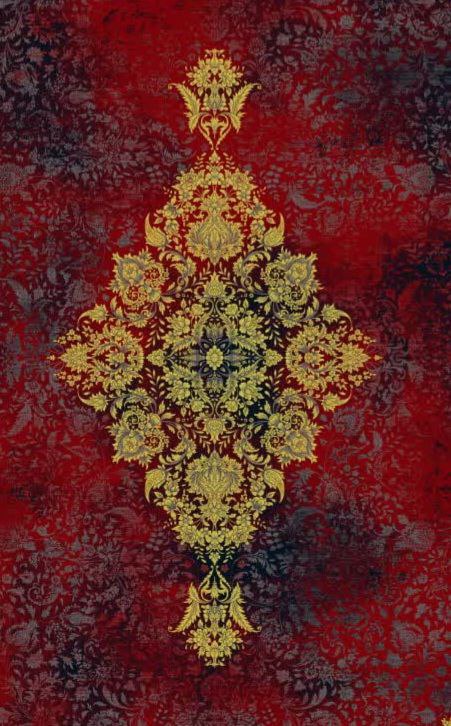 فرش طرح دلوین لاکی - 1200 شانه تمام آکریلیک - تصویر 4