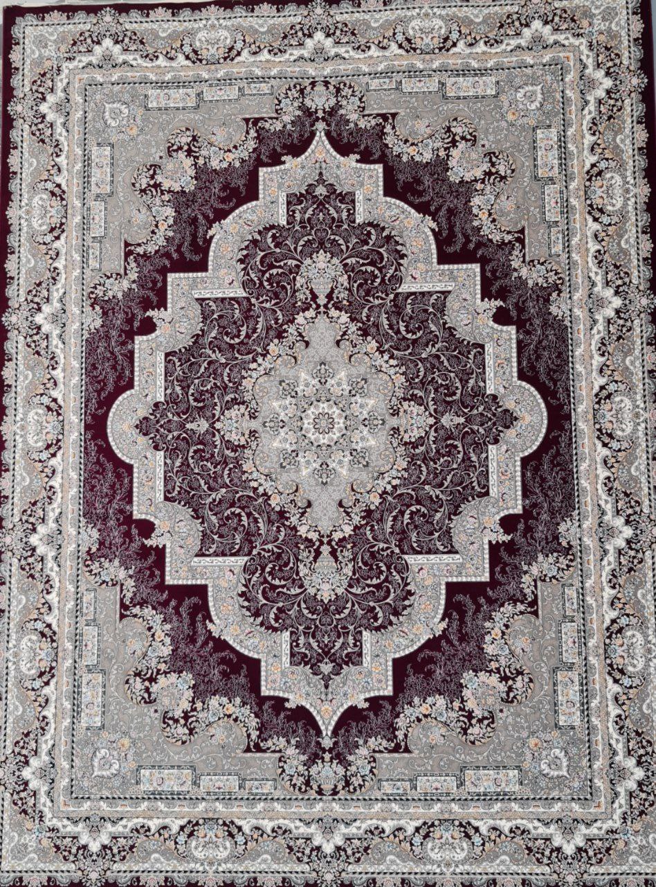 فرش طرح مانلی ارغوانی - 1200 شانه تمام آکریلیک - تصویر 4