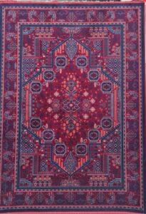 فرش طرح درختی لاکی 1200شانه برجسته تمام آکریلیک