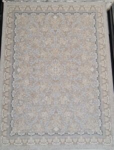 فرش طرح مهسا نقره ای2040 1200شانه برجسته تمام آکریلیک
