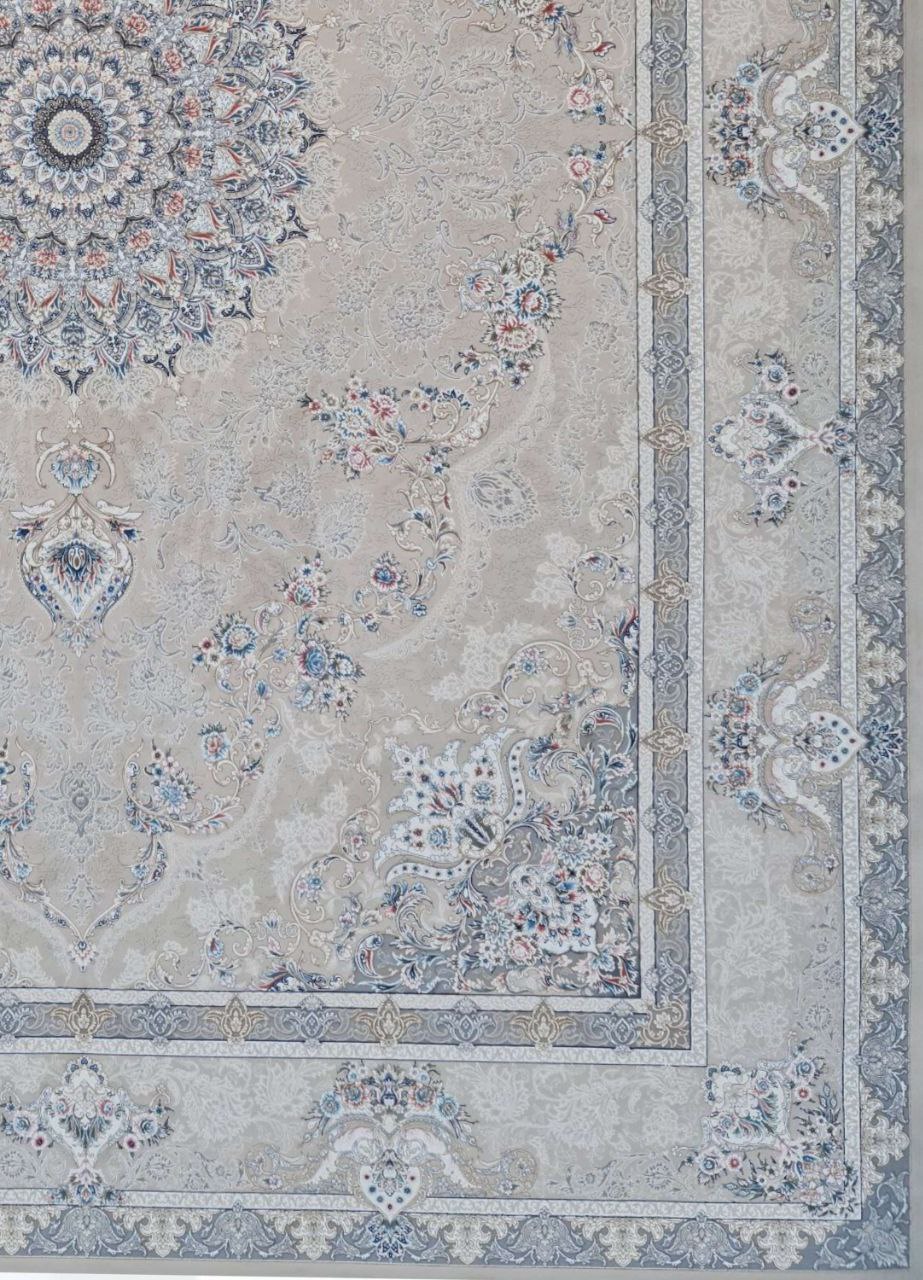 فرش طرح مارال کرم 1200شانه برجسته تمام آکریلیک - تصویر 2