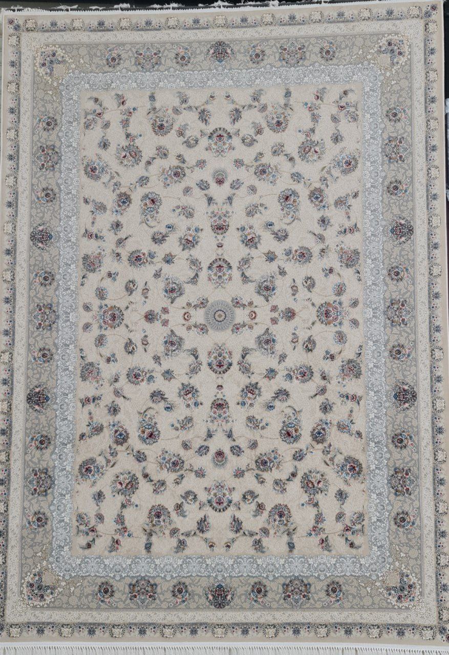 فرش طرح مونالیزا کرم 1200شانه برجسته تمام آکریلیک