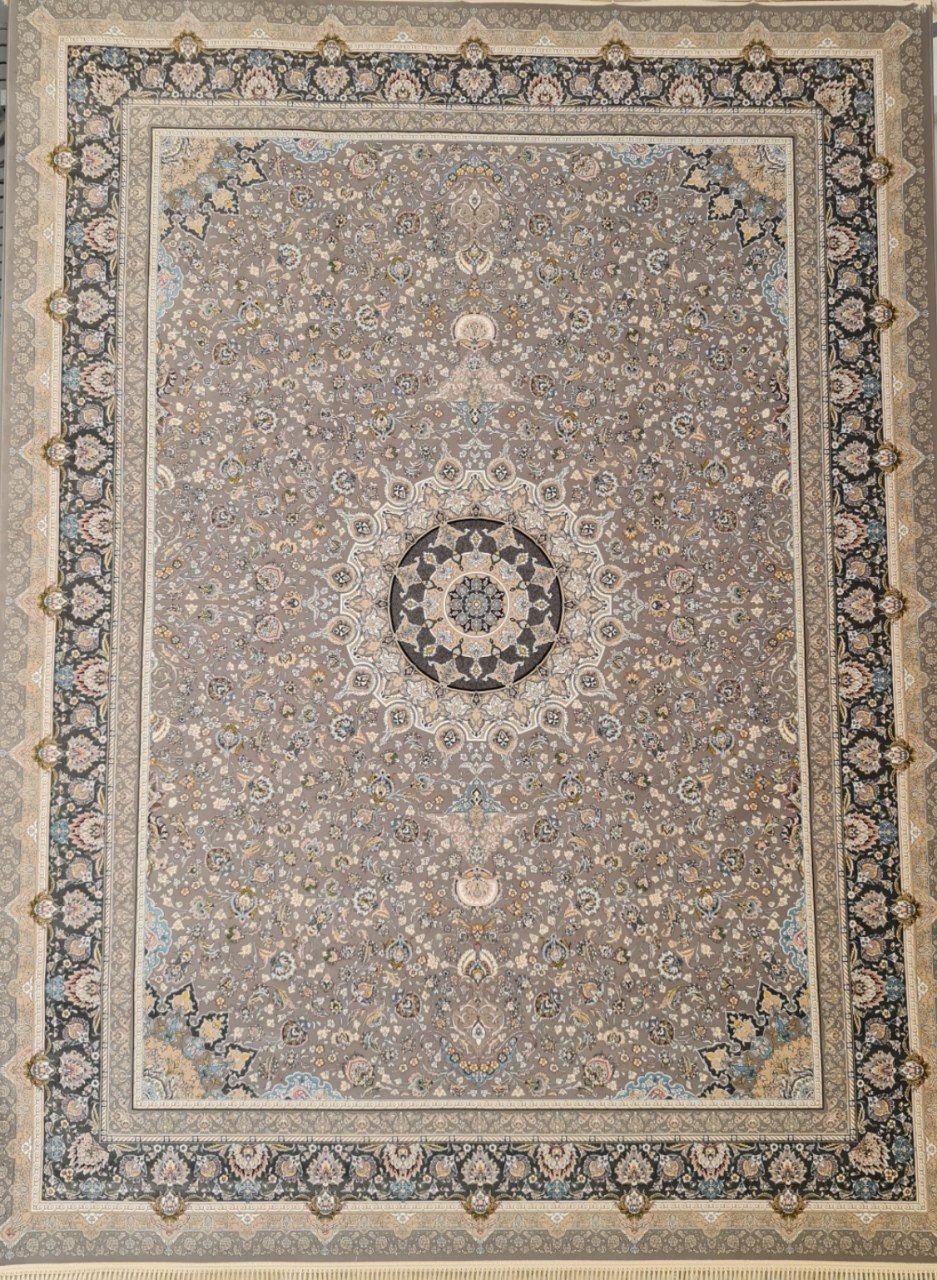فرش طرح اکسیر طوسی - 1200 شانه تمام آکریلیک - تصویر 2