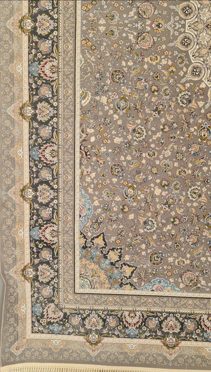 فرش طرح اکسیر طوسی - 1200 شانه تمام آکریلیک - تصویر 4