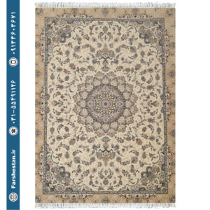 فرش طرح پرتو سفید - 1200 شانه تمام آکریلیک