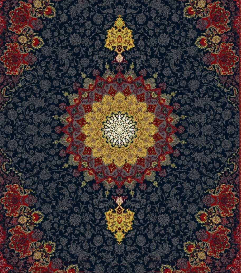 فرش طرح تابان لاکی - 1200 شانه تمام آکریلیک - تصویر 3