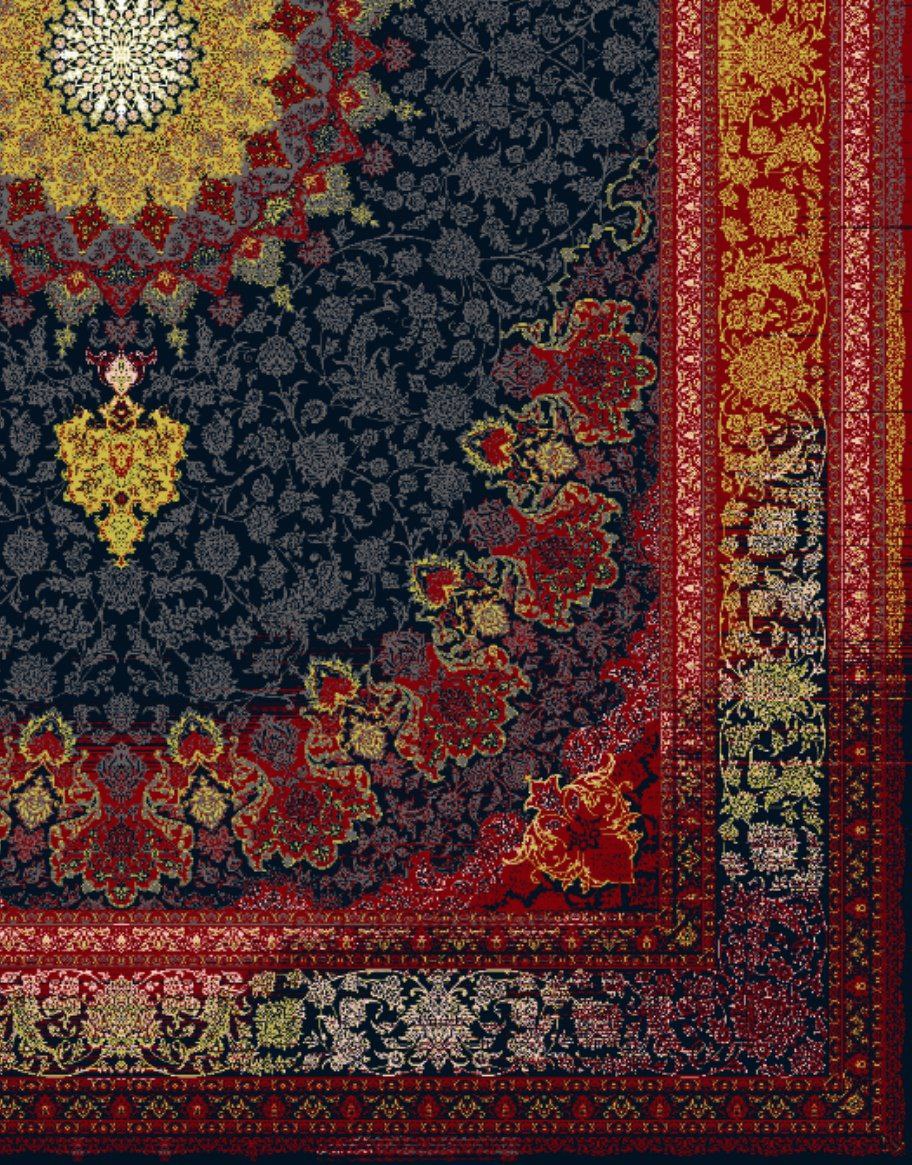 فرش طرح تابان لاکی - 1200 شانه تمام آکریلیک - تصویر 4